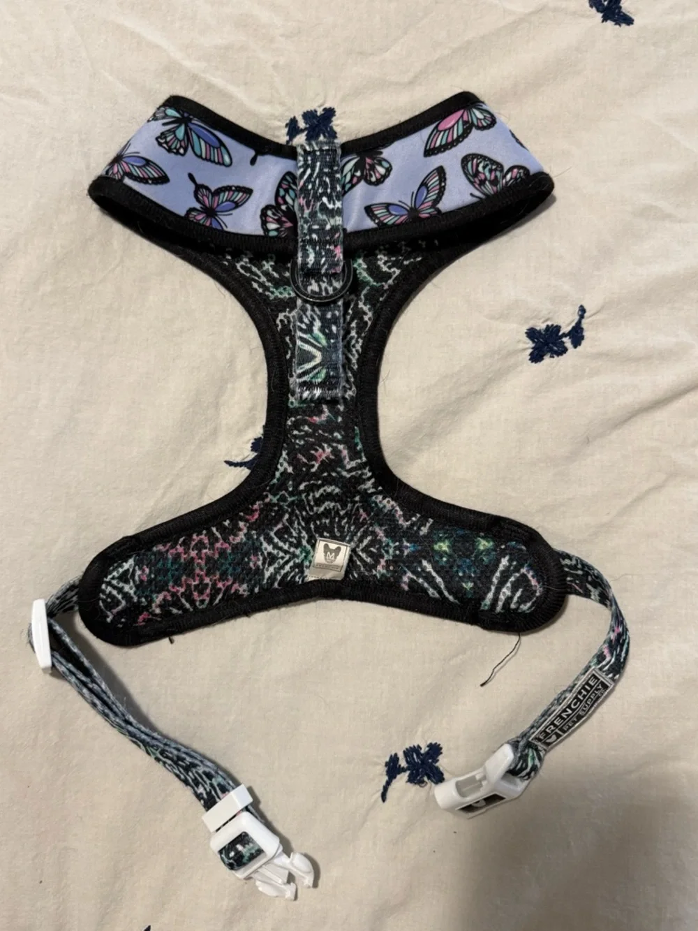 Frenchie harness butterfly Print